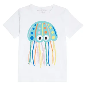 Stella Mccartney Girls Jellyfish T-shirt White 10Y