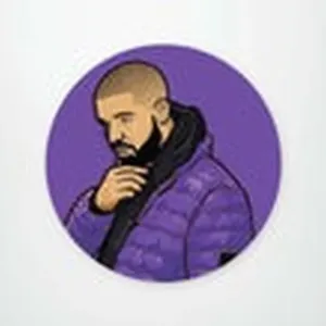 Deep In Thought Drake Sticker