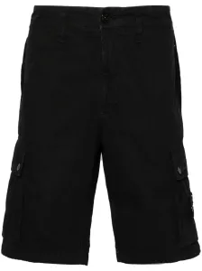 STONE ISLAND - Logo Cotton Slim Shorts #1269397