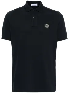 STONE ISLAND - Cotton Polo Shirt With Logo #1248184