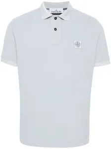 STONE ISLAND - Logo Cotton Polo Shirt #1277715