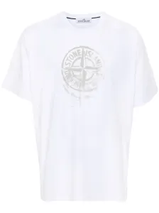 STONE ISLAND - Cotton T-shirt With Logo #1244279