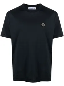 STONE ISLAND - Logo Cotton T-shirt #1241013