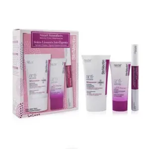 StriVectinSmart Smoothers Full Size Trio Set: Intensive Moisturizing Concentrate 60ml + Instant Wrinkle Blurring Primer 30ml + Lips Plumping & Vertica