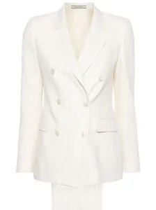 TAGLIATORE - Linen And Cotton Blend Jacket #1288434
