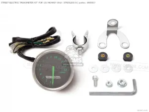 Takegawa STREET ELECTRIC TACHOMETER KIT  FOR 12V MONKEY ONLY  STAINLESS B 0905017