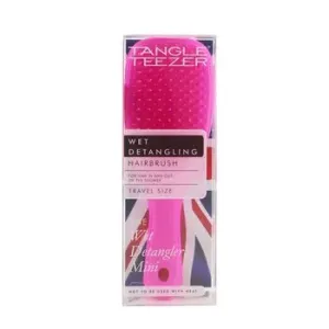 Tangle TeezerThe Wet Detangling Mini Hair Brush - # Pink Sherbert (Travel Size) 1pc