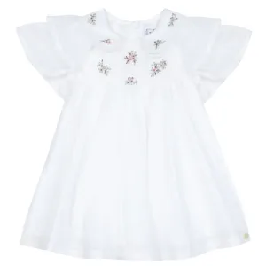Tartine Et Chocolat Baby Girls Jardin Miniature Dress White 2Y