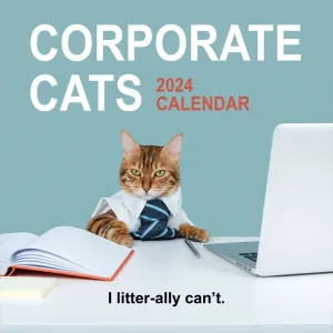 Corporate Cats 2024 Wall Calendar