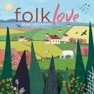 Folk Love 2024 Wall Calendar