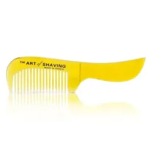 The Art Of ShavingHorn Mustache Comb - Black Suedine 1pc