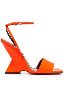 THE ATTICO - Cheope Synthetic Patent Sandals #44306