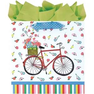 A Ride in the Park Medium Square Gift Bag