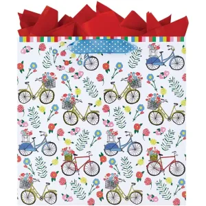 A Ride in the Park Large Square Gift Bag
