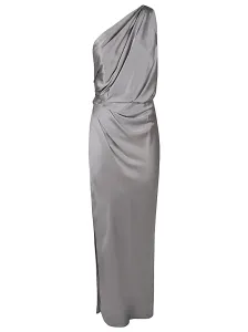 THE SEI - Asymmetric Silk Long Dress