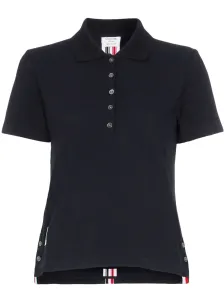THOM BROWNE - Rwb Cotton Polo Shirt #1247232