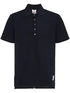 THOM BROWNE - Rwb Cotton Polo Shirt #1265836