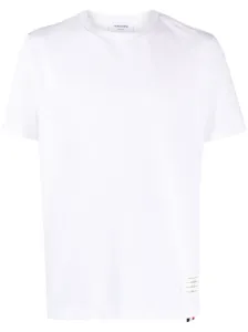 THOM BROWNE - Cotton T-shirt With Logo #1252212