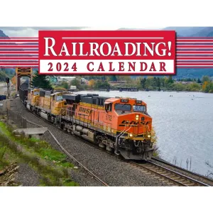 Trains Railroading 2024 Wall Calendar