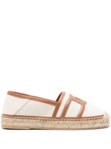 TOD'S - Canvas And Leather Espadrilles #1264431