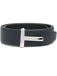 TOM FORD - T Icon Reversible Leather Belt #1266124