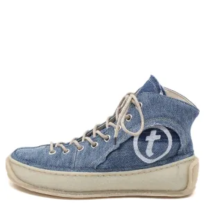 Trippen, Aware f t-project Women's Hightop Sneaker, light blue Größe 38