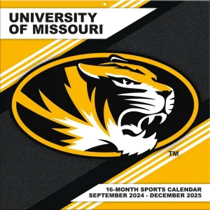COL Missouri Tigers 2025 Wall Calendar