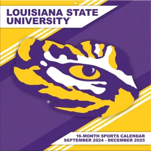 Louisiana State University Tigers 2025 Wall Calendar