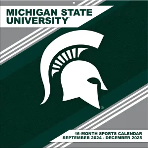 Michigan State Spartans 2025 Wall Calendar