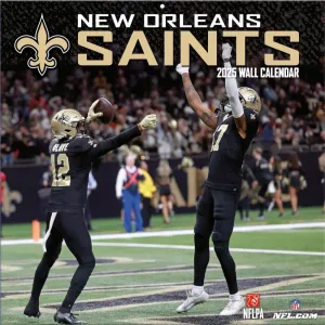 NFL New Orleans Saints 2025 Wall Calendar