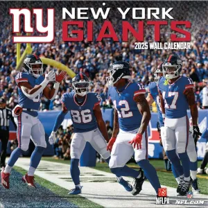 NFL New York Giants 2025 Wall Calendar