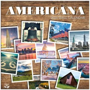 Americana Photo 2024 Mini Wall Calendar