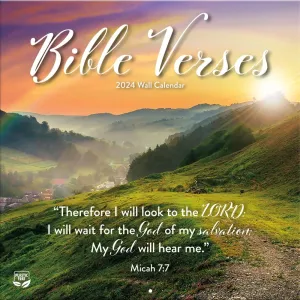 Bible Verses Photographic 2024 Wall Calendar