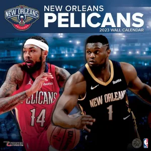NBA New Orleans Pelicans 2023 Wall Calendar