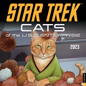 Star Trek Cats of the USS Enterprise 2023 Wall Calendar