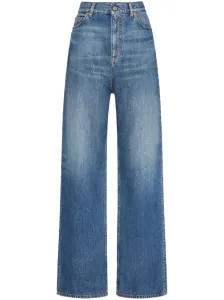 VALENTINO - Wide-leg Denim Cotton Jeans #1285763