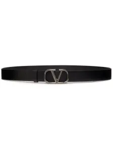 VALENTINO GARAVANI - Vlogo Signature Leather Belt #1247422