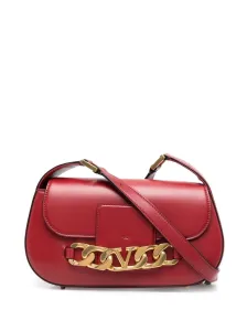 VALENTINO GARAVANI - Vlogo Chain Leather Shoulder Bag #842406