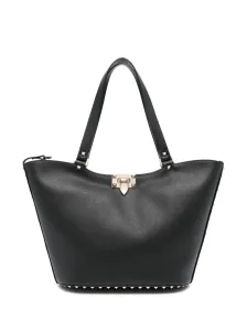 VALENTINO GARAVANI - Rockstud Small Leather Tote Bag #1264245