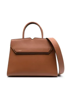 VALEXTRA - Duetto Leather Top-handle Bag