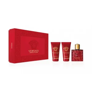 VersaceEros Flame Coffret: Eau De Parfum Spray 50ml/1.7oz +Perfumed Shower Gel 50ml/1.7oz + After Shave Balm 50ml/1.7oz 3pcs