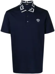 VERSACE - Greca Cotton Polo Shirt #1266241