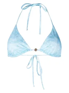 VERSACE - Barocco Print Triangle Bikini Top #1269593
