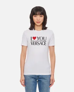 White T-shirts Versace