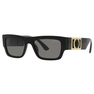 Versace Polarized Dark Gray Rectangular Mens Sunglasses VE4416U GB1/81 53