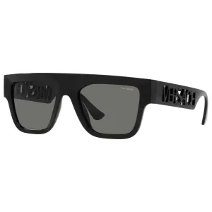 Versace Dark Grey Rectangular Mens Sunglasses VE4430U GB1/81 53
