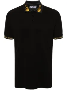 VERSACE JEANS COUTURE - Cotton Polo Shirt With Logo #1281199