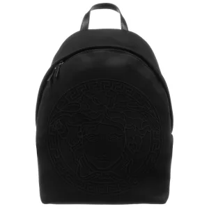 Versace Boys Embroidered Medusa Backpack Black ONE Size