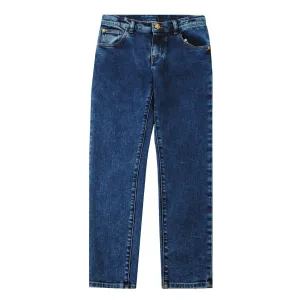 Young Versace Boys Gold Button Jeans Blue 12Y
