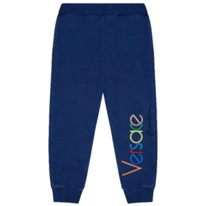 Versace Boys Embroidered Joggers Blue 10Y